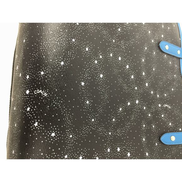 Coach Coated Canvas Reversible City Tote - Starry Sky / Bright Blue - Picture 10 of 15